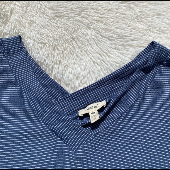 NWT Como Blu Striped Blouse - Picture 2 of 6